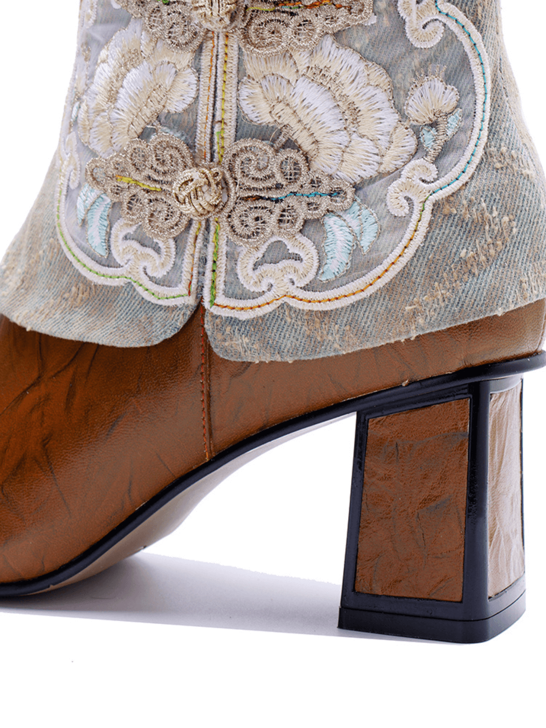 Soffia | Carlisle Leather Embroidered Ankle Boots - Image 10