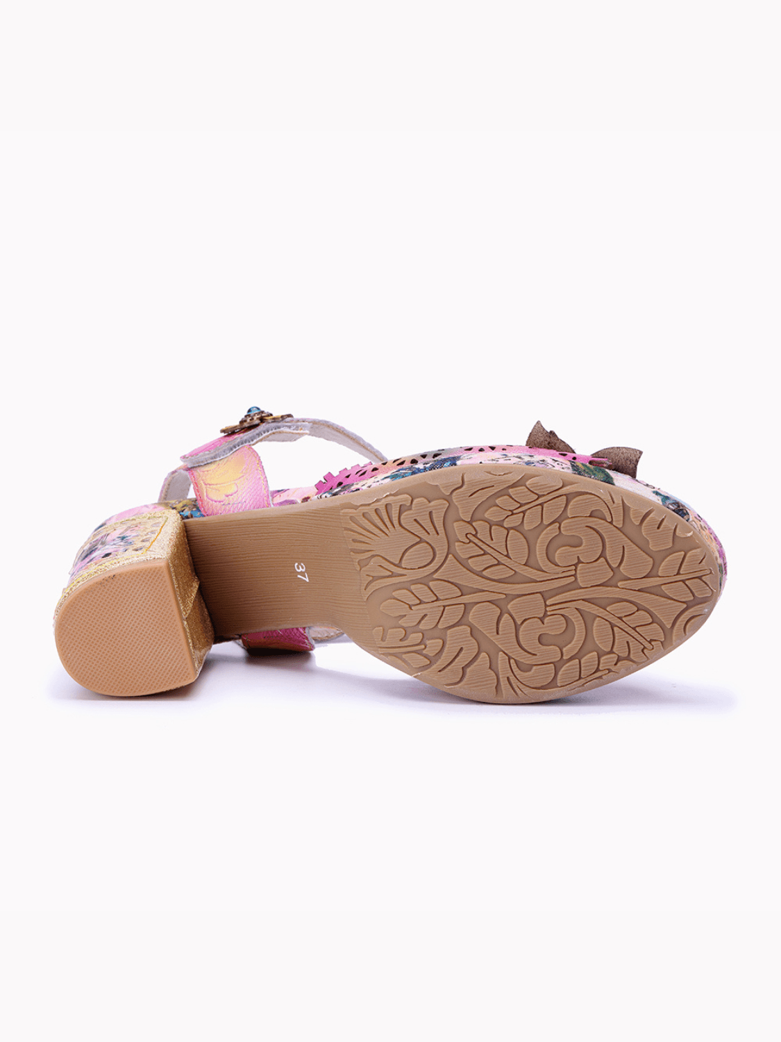 Soffia | Sweet Getaway Floral Leather Heels - Image 10