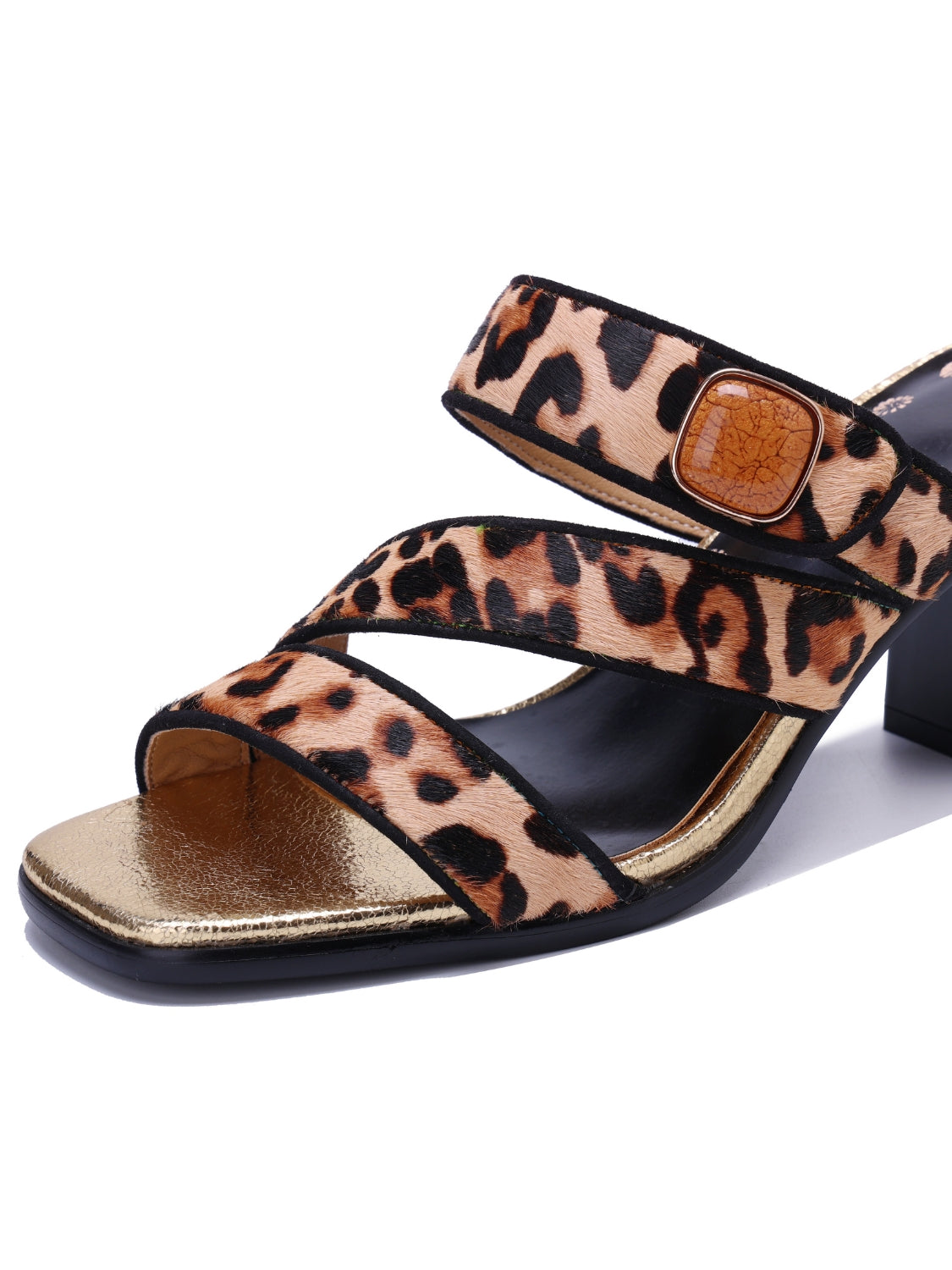 Soffia | Gabrella Leopard Leather Slides - Image 11