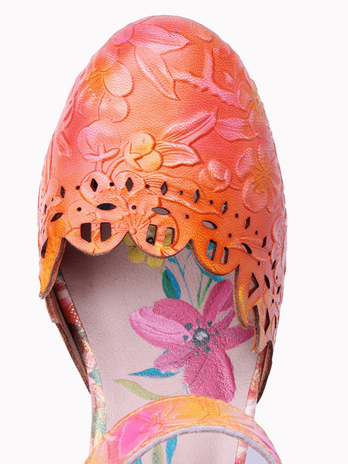 Soffia | Kortnie Floral Perforated Classic Pump - Image 11