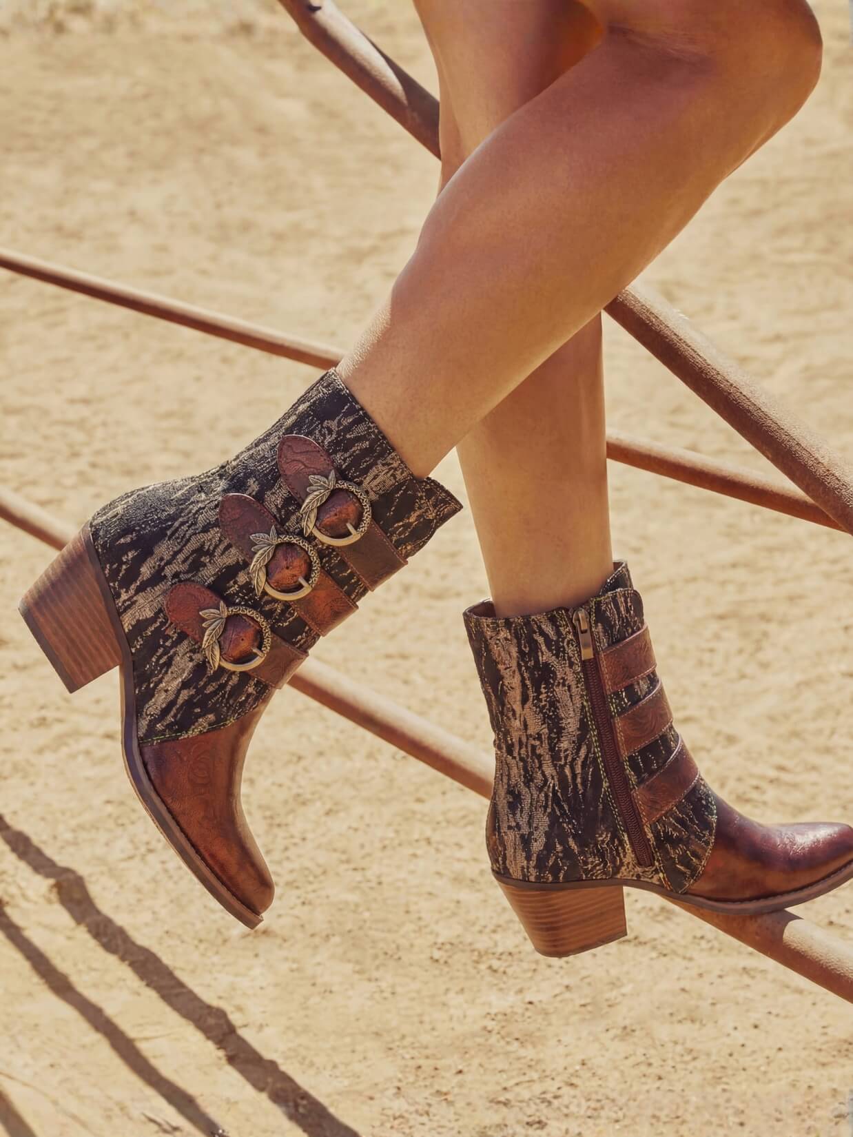 Soffia | Desert Doll Golden Finder Leather Western Boots - Image 2