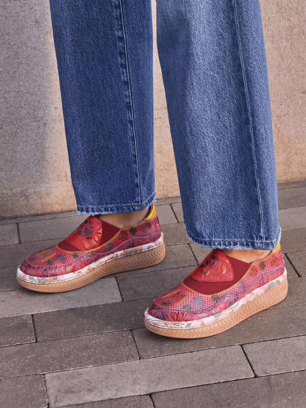 Soffia | Sol Muse Floral Leather Loafer - Image 2