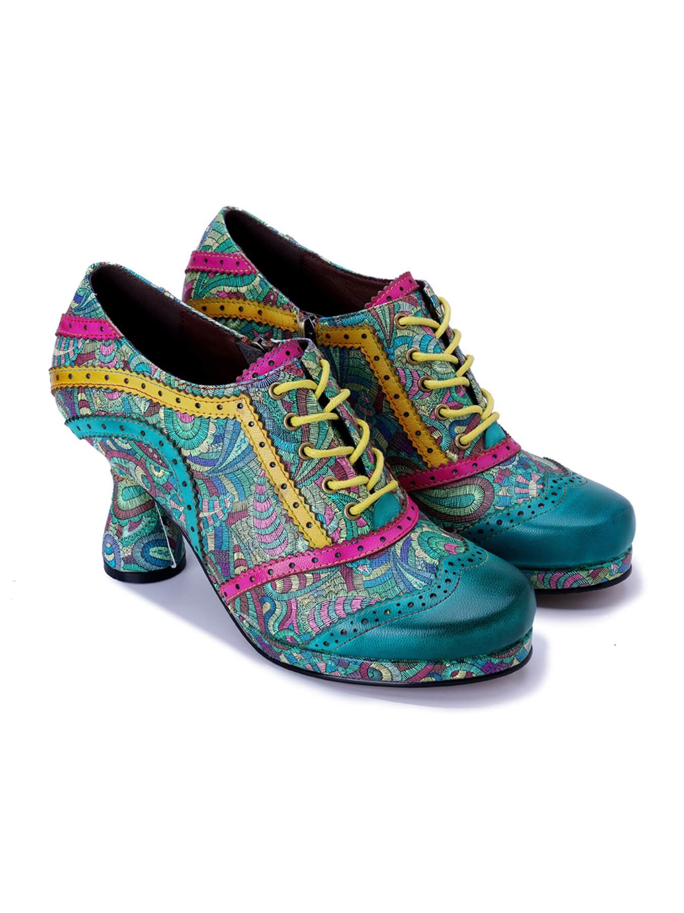 Soffia | Citrus Splash Leather Oxford - Image 3