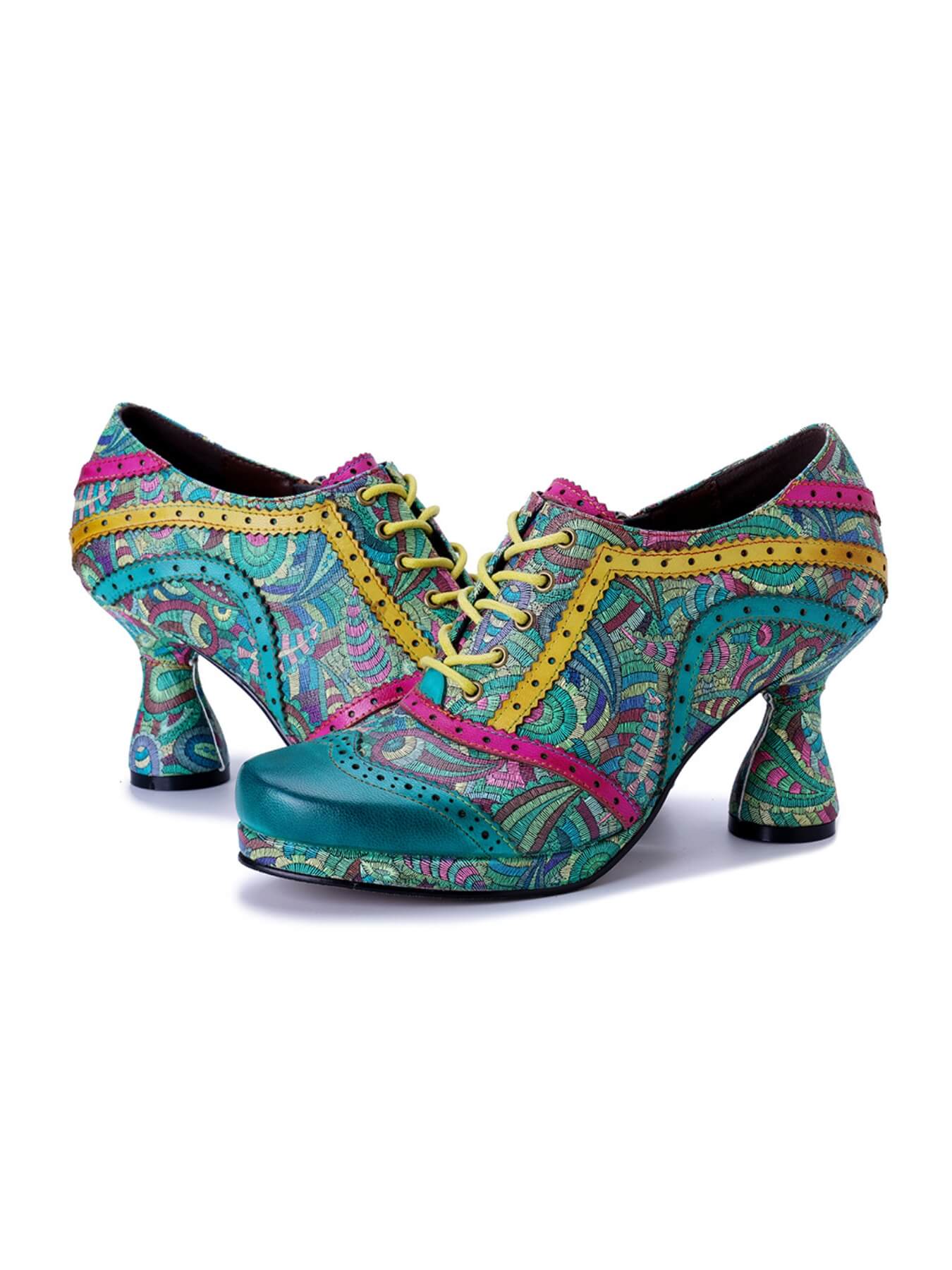 Soffia | Citrus Splash Leather Oxford - Image 4