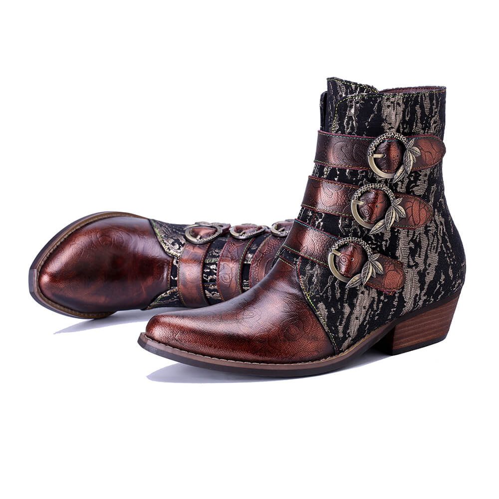 Soffia | Desert Doll Golden Finder Leather Western Boots - Image 4