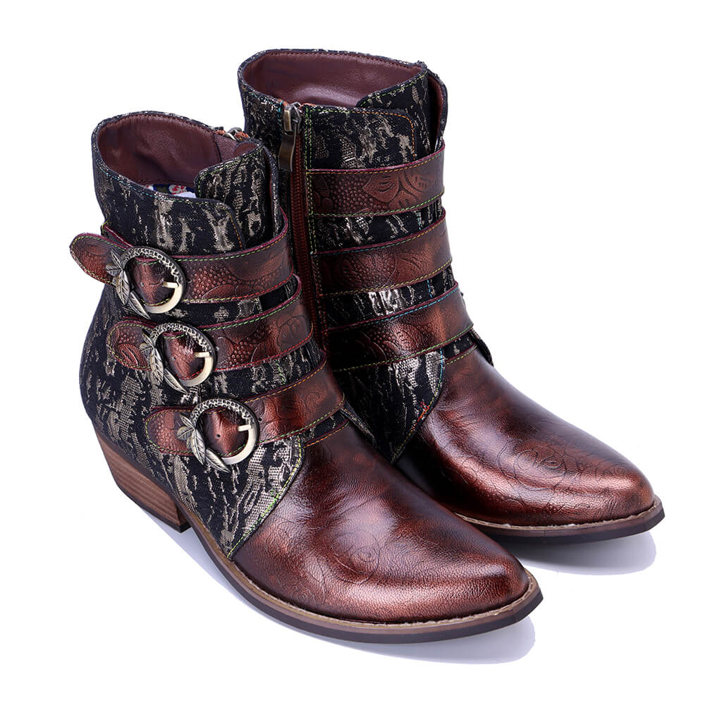 Soffia | Desert Doll Golden Finder Leather Western Boots - Image 5
