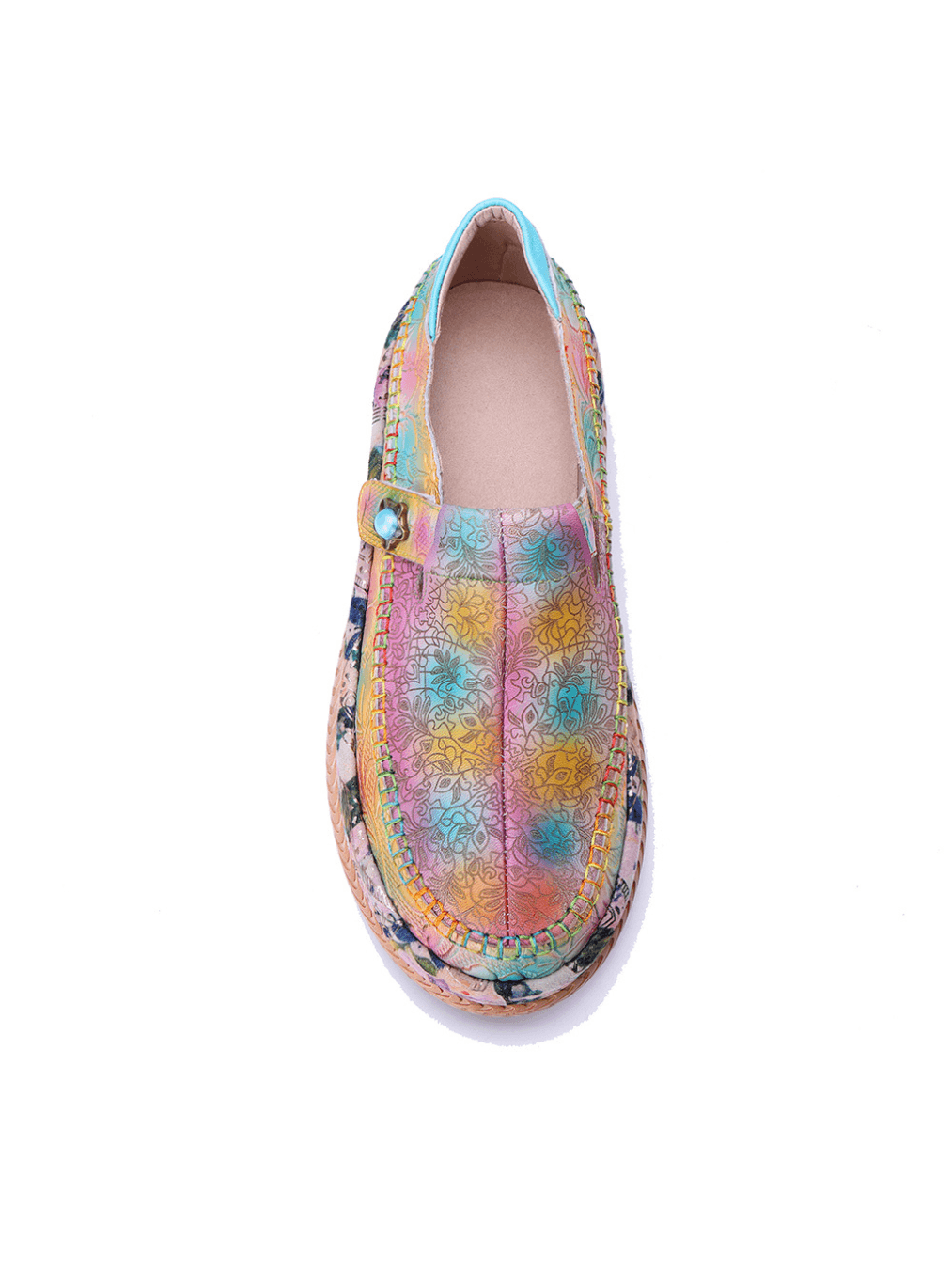 Soffia | Island Floral Printed Leather Loafer - Image 5