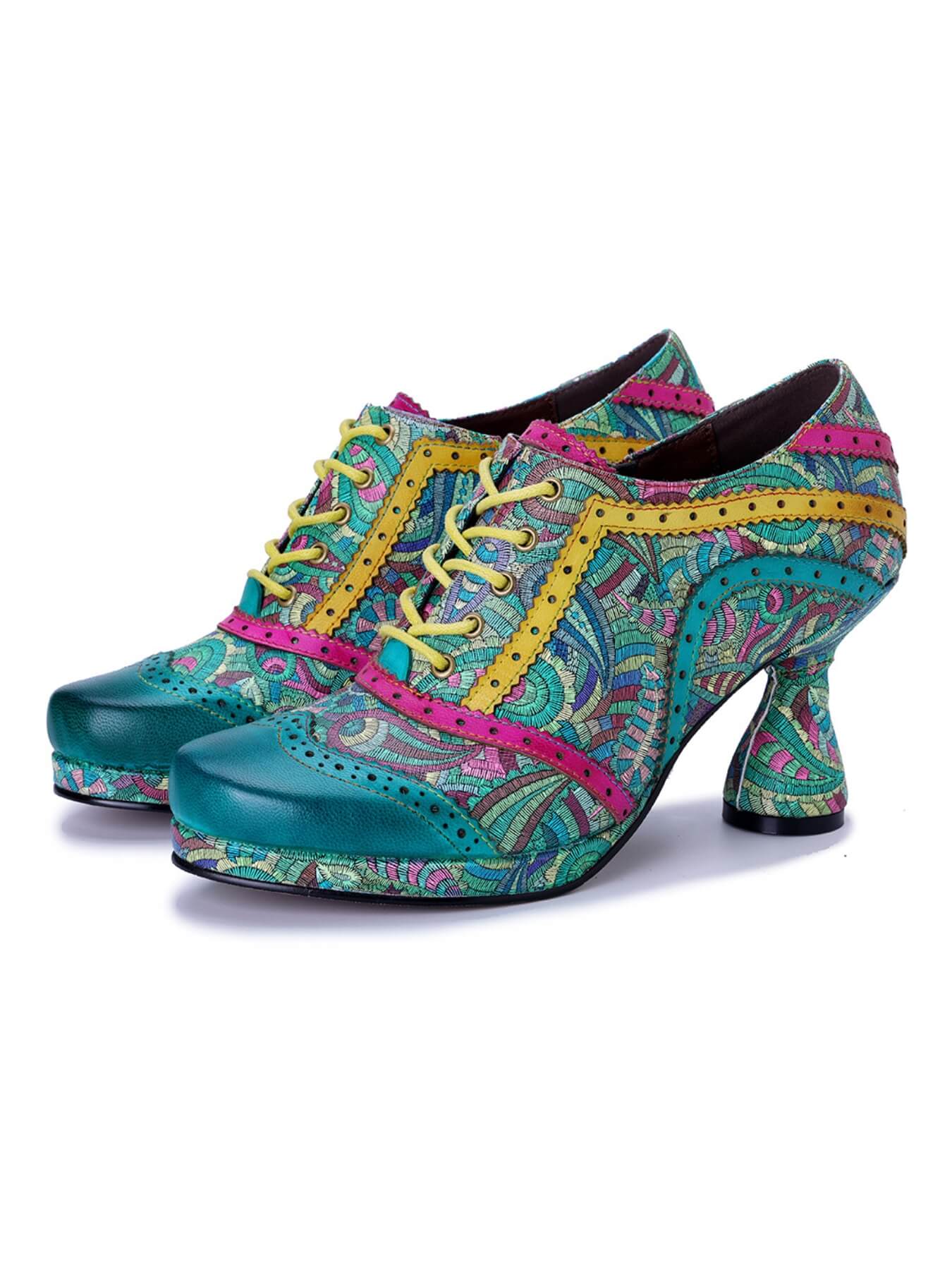 Soffia | Citrus Splash Leather Oxford - Image 5