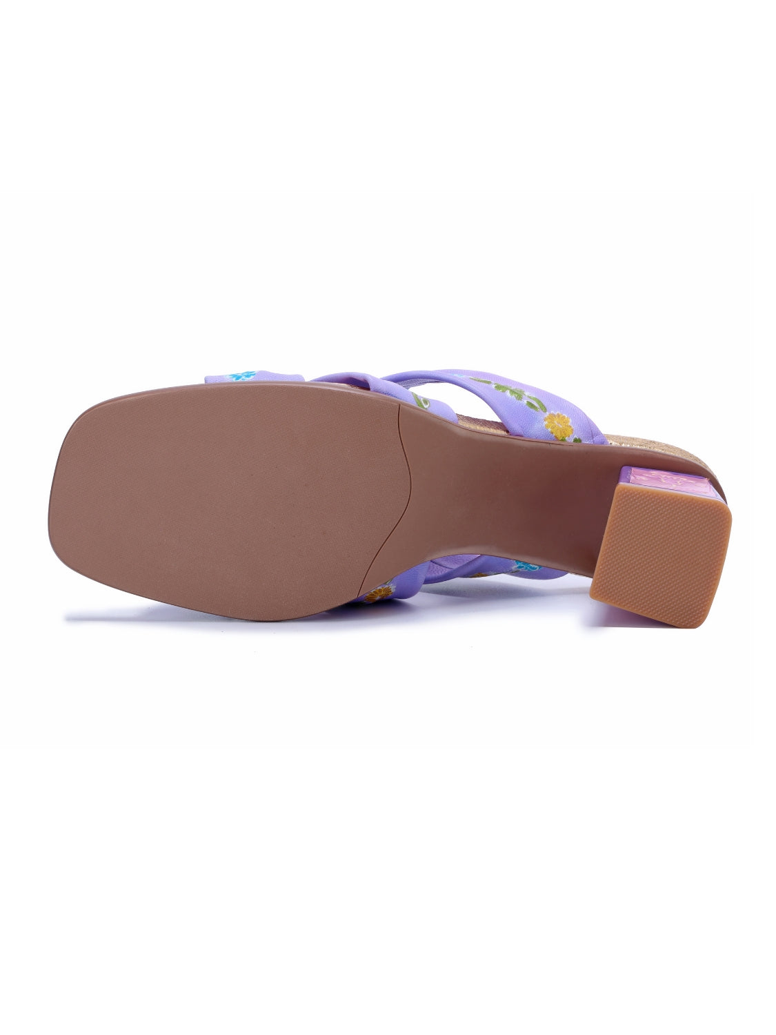 Soffia | Shailene Floral Printed Leather Slides - Image 5
