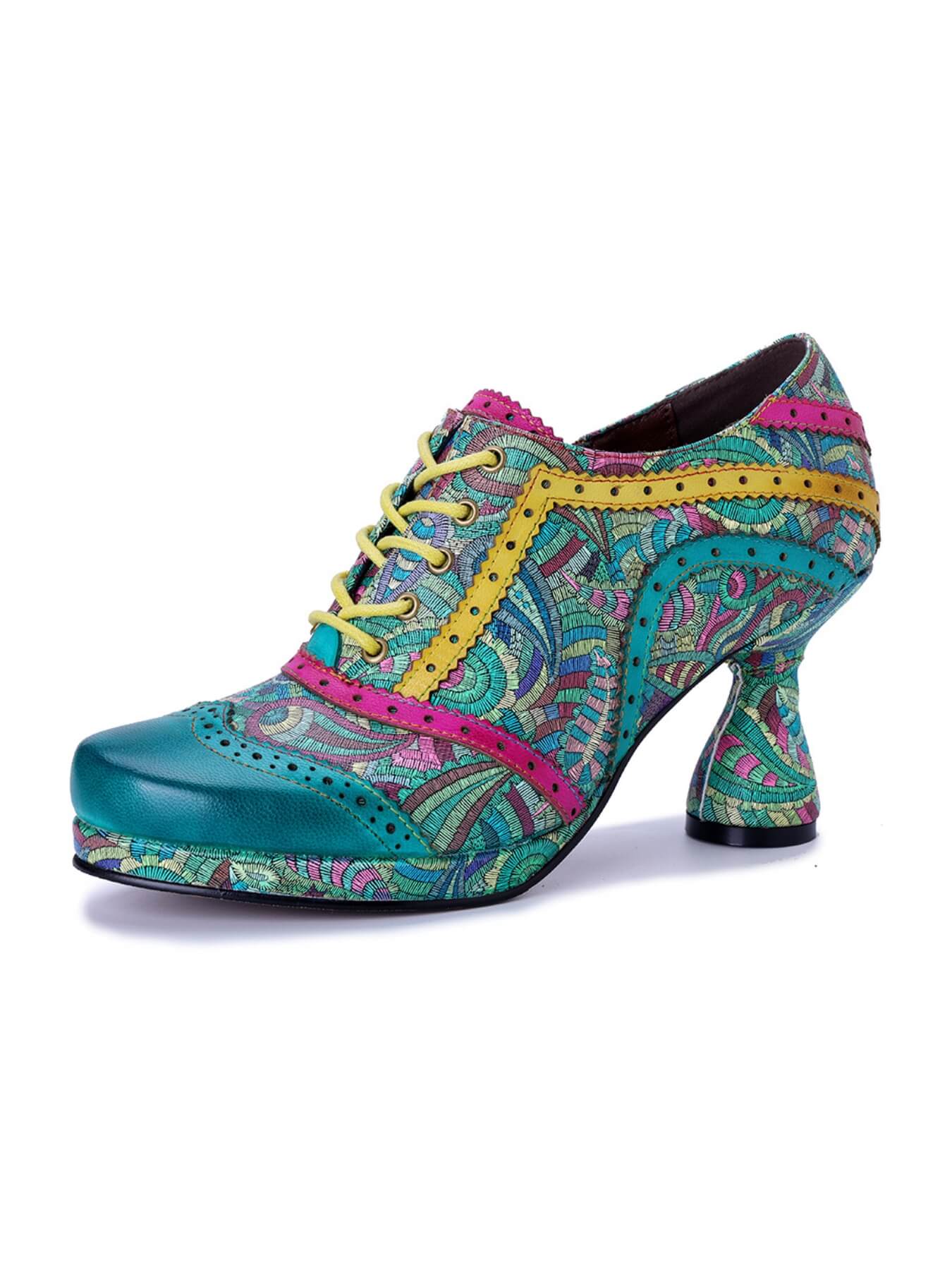Soffia | Citrus Splash Leather Oxford - Image 7