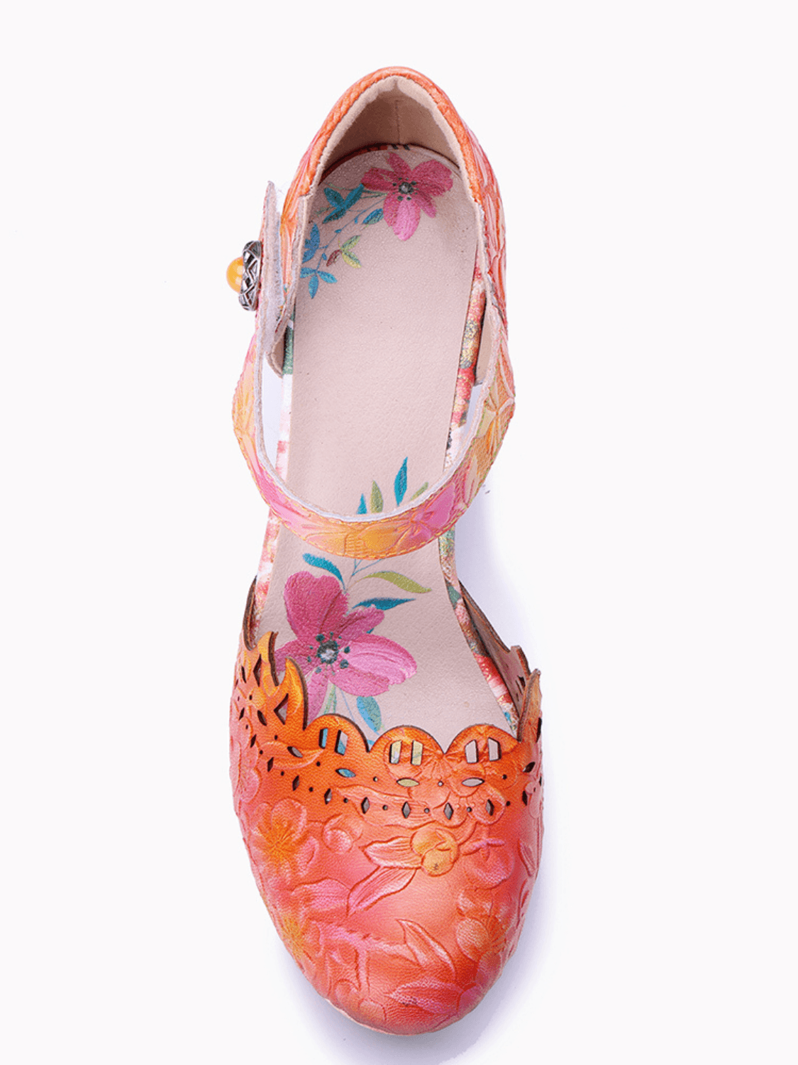 Soffia | Kortnie Floral Perforated Classic Pump - Image 7