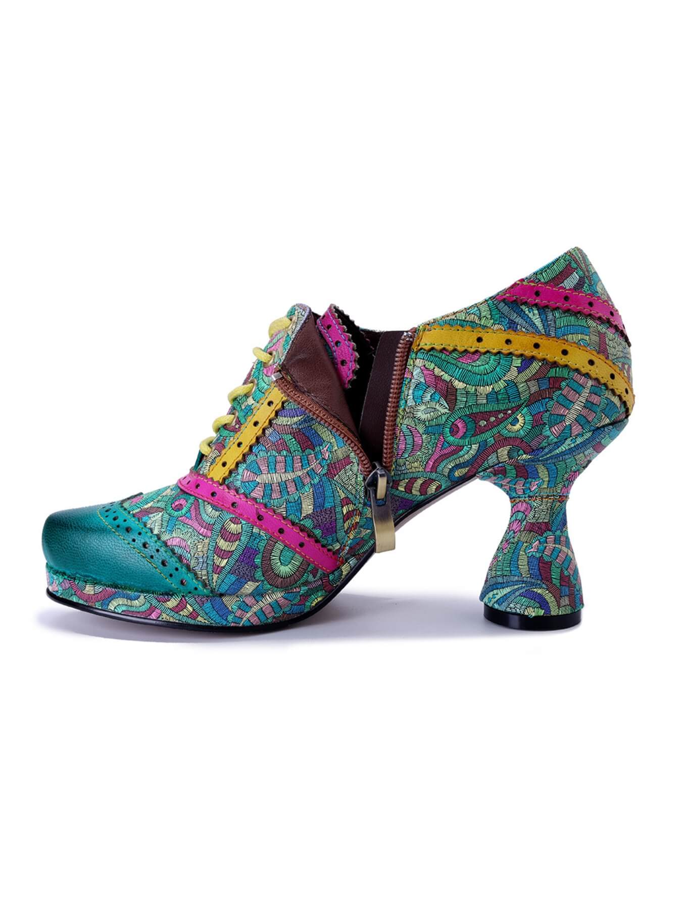 Soffia | Citrus Splash Leather Oxford - Image 8