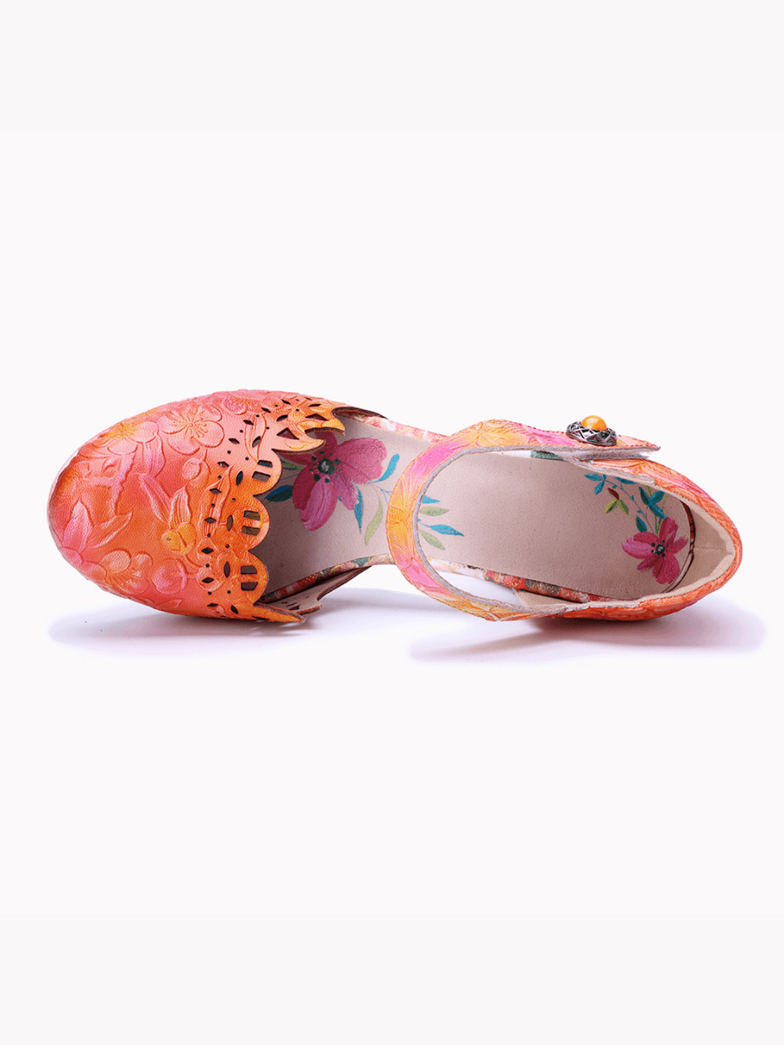 Soffia | Kortnie Floral Perforated Classic Pump - Image 8