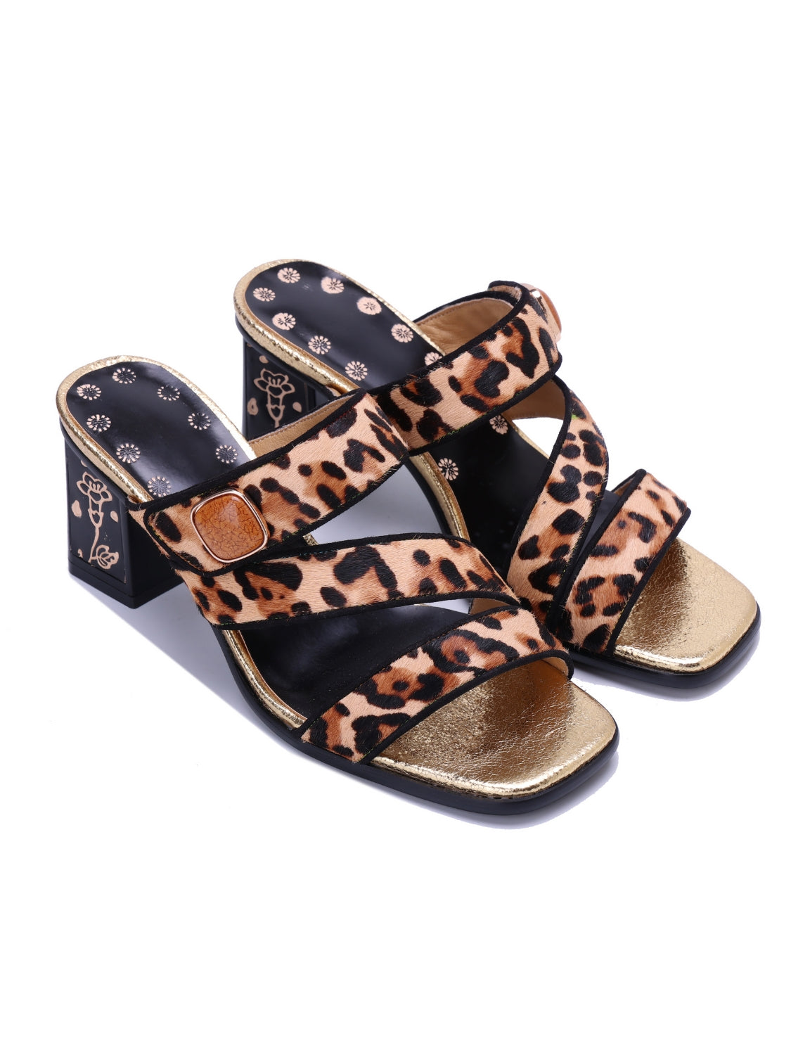 Soffia | Gabrella Leopard Leather Slides - Image 9