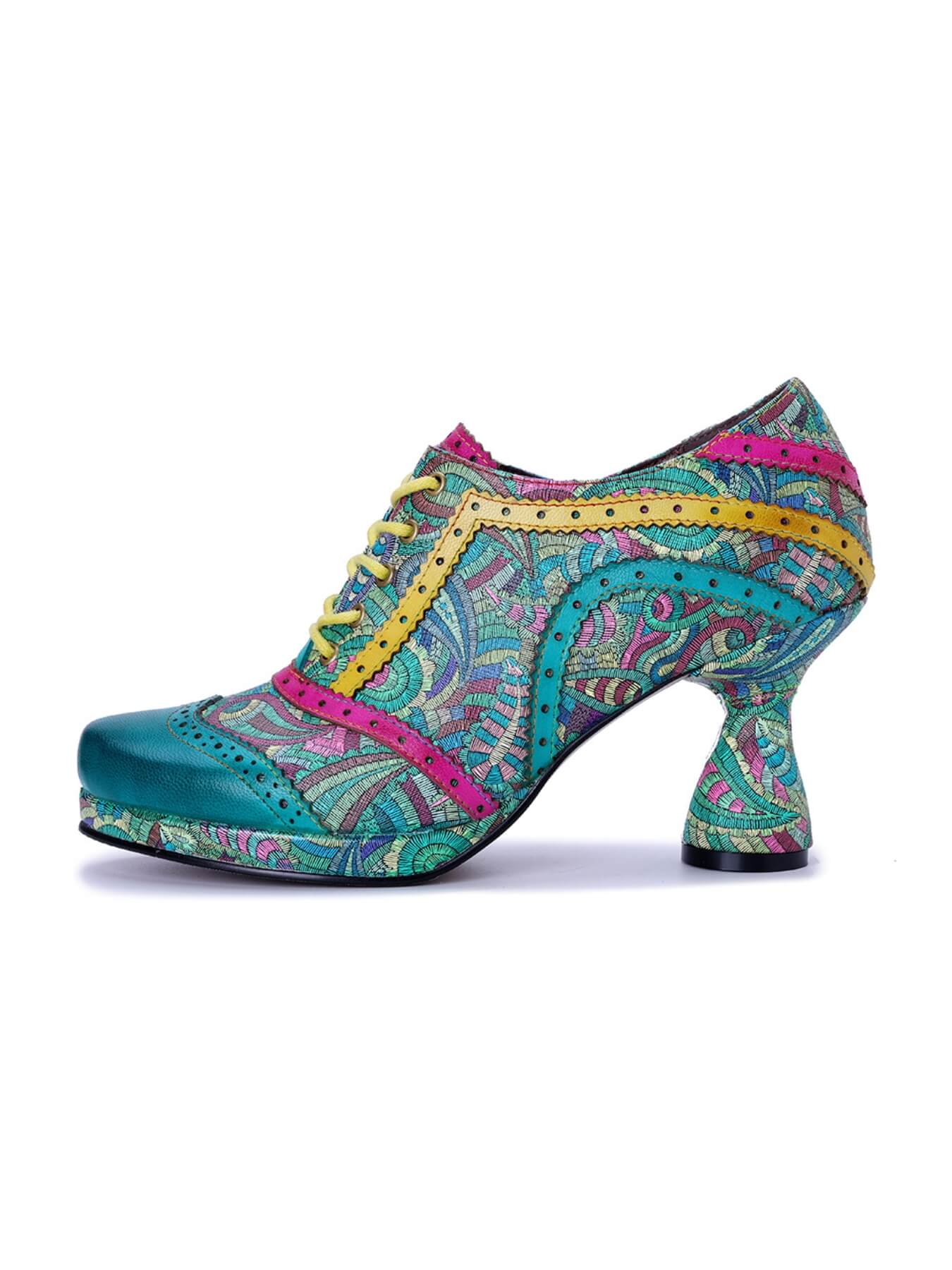 Soffia | Citrus Splash Leather Oxford - Image 9