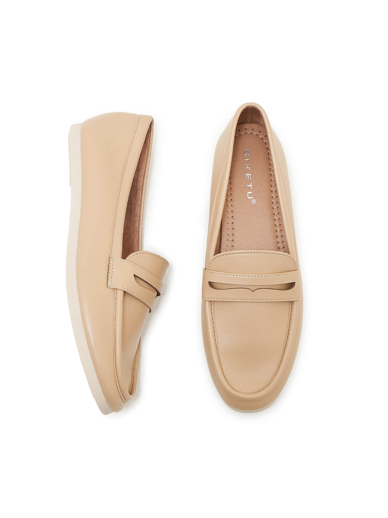 Siketu | Sloana Comfy Flat Loafer - beige - Image 6